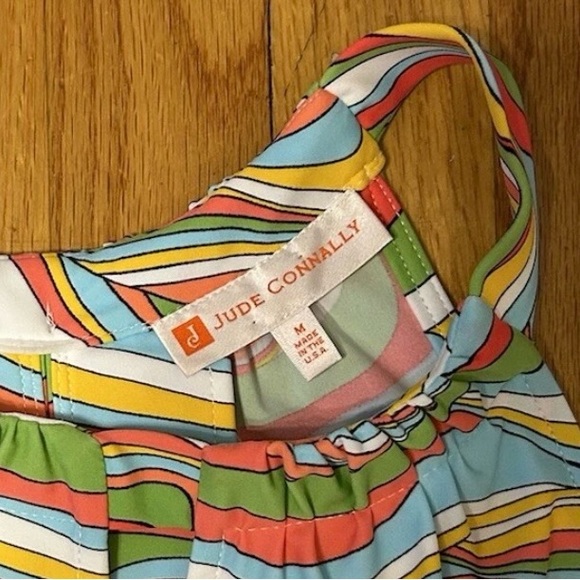 Jude Connally Lisa Keyhole Shift Dress with Mod Swirl Pattern - Picture 3 of 7